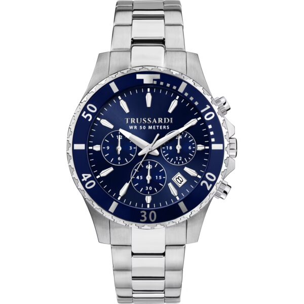 TRUSSARDI City Life SIlver Stainless Steel Bracelet