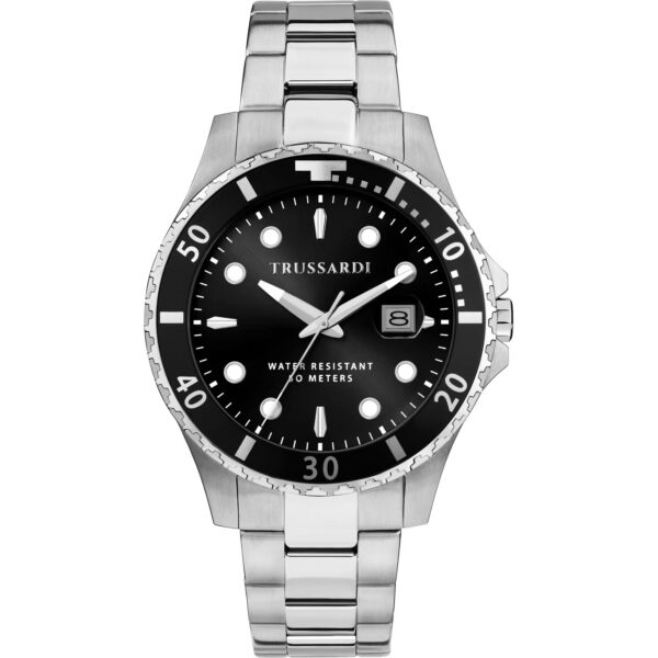 TRUSSARDI City Life SIlver Stainless Steel Bracelet
