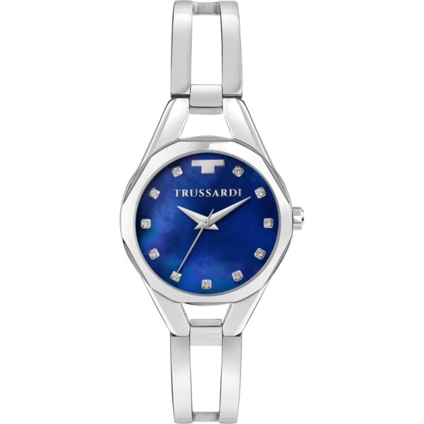 TRUSSARDI WOMAN WATCH METROPOLITAN SILVER STAINLESS STEEL