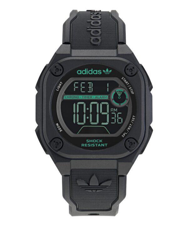 ADIDAS ORIGINAL CITY TECH TWO BLACK MEN WATCH