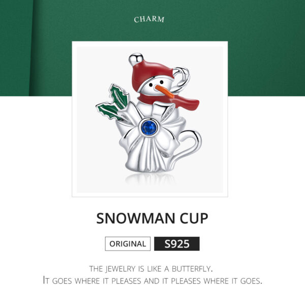 ΑΣΗΜΕΝΙΟ CHARM (925) Snowman cup