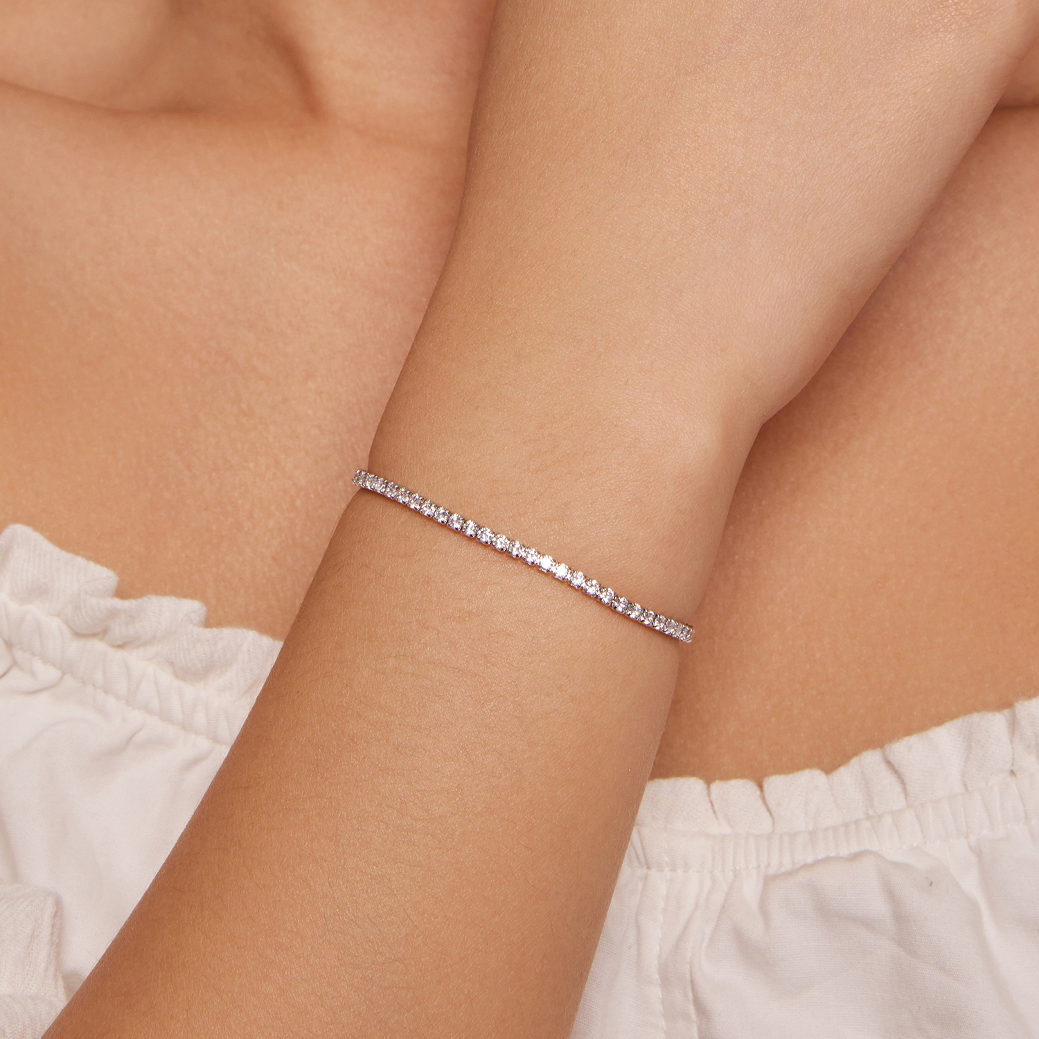 ΑΣΗΜΕΝΙΟ ΒΡΑΧΙΟΛΙ (925) Silver Bracelet One Size - Image 2