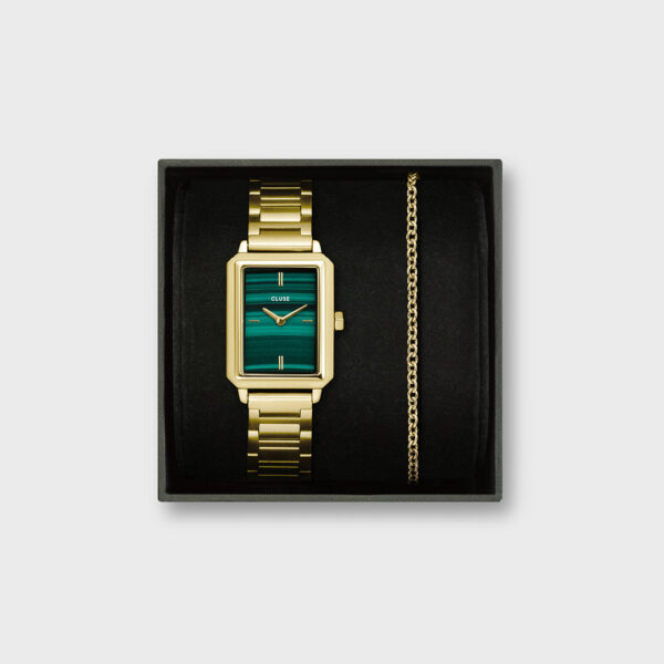 CLUSE WATCH Fluette Gold Stainless Steel Bracelet Gift Set