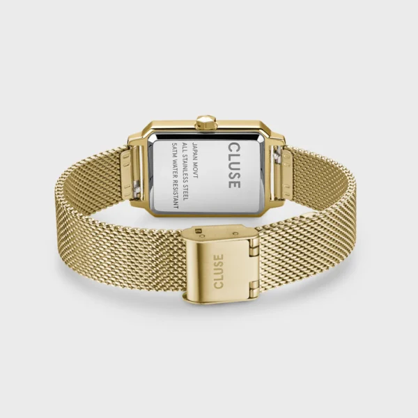 CLUSE WATCH Fluette Mesh Gold Stainless Steel Bracelet Gift Set
