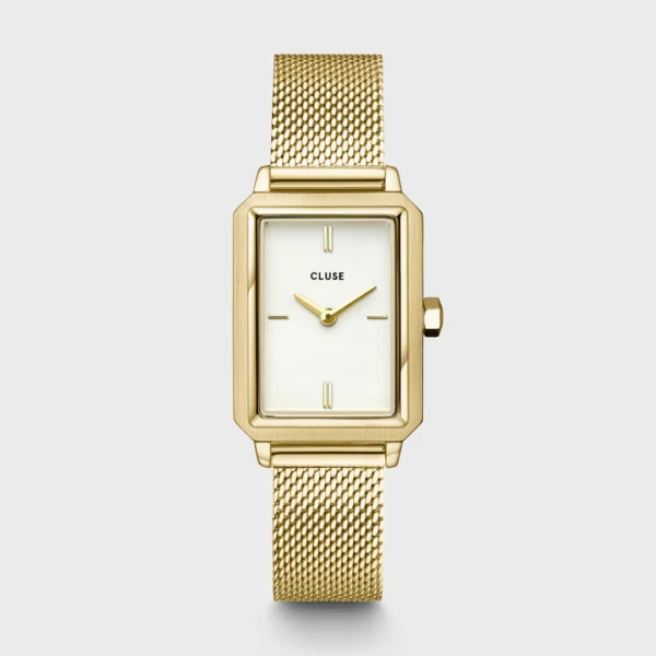 CLUSE WATCH Fluette Mesh Gold Stainless Steel Bracelet Gift Set