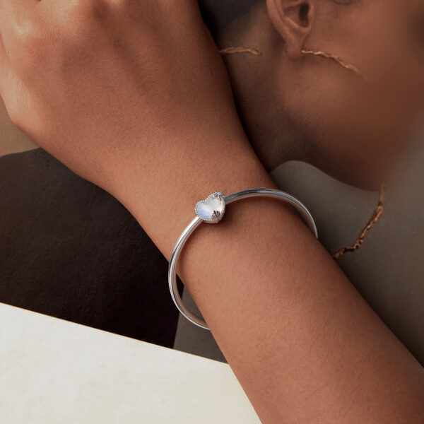 ΑΣΗΜΕΝΙΟ CHARM (925) Heart blue pink