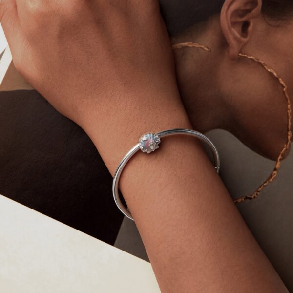 ΑΣΗΜΕΝΙΟ CHARM (925) Pink and blue shell