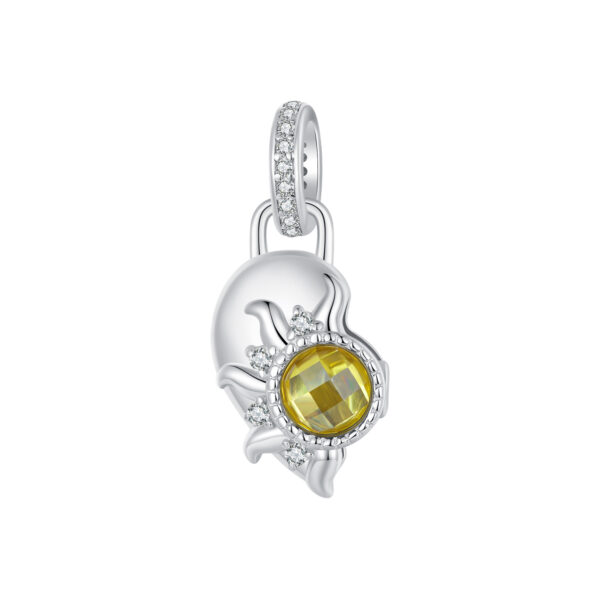 ΑΣΗΜΕΝΙΟ CHARM (925) Double charm sun and moon