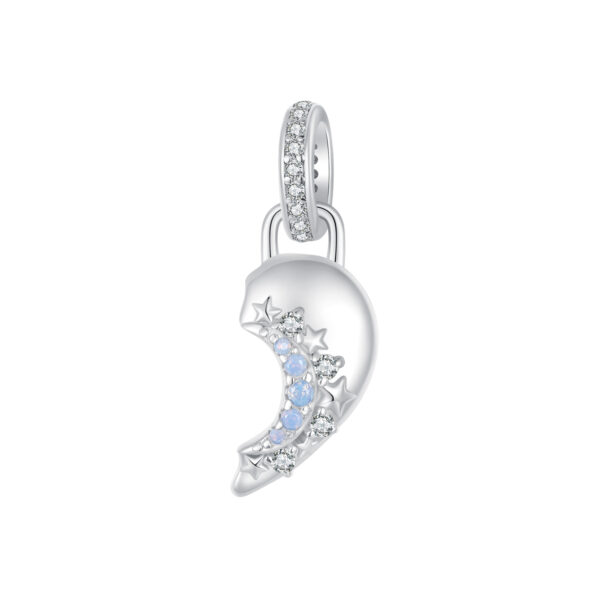 ΑΣΗΜΕΝΙΟ CHARM (925) Double charm sun and moon