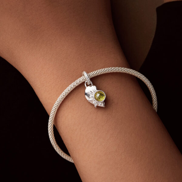 ΑΣΗΜΕΝΙΟ CHARM (925) Double charm sun and moon