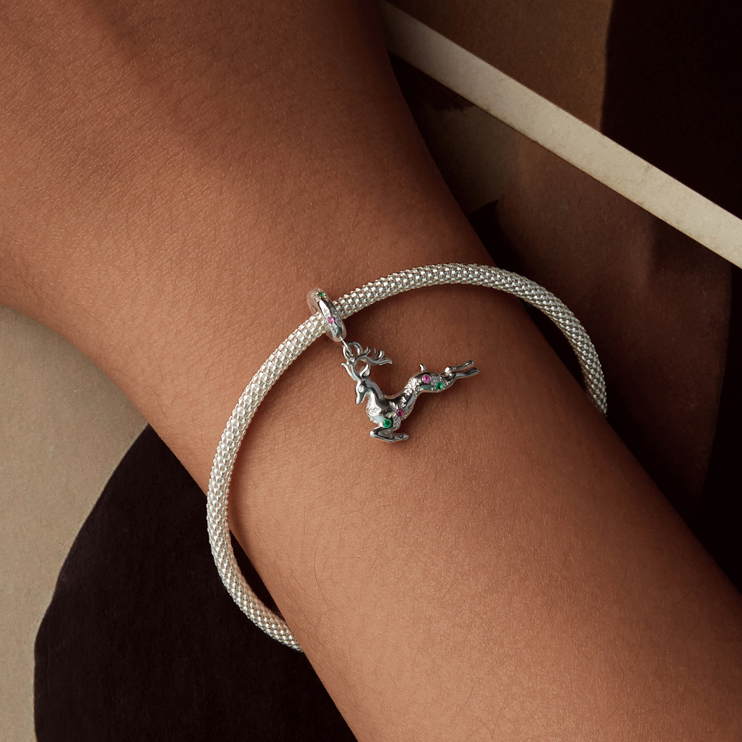 ΑΣΗΜΕΝΙΟ CHARM (925) Christmas deer - Image 2