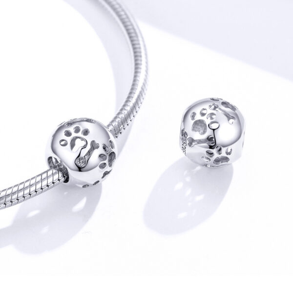 ΑΣΗΜΕΝΙΟ CHARM (925) Silver sphere with pet foot
