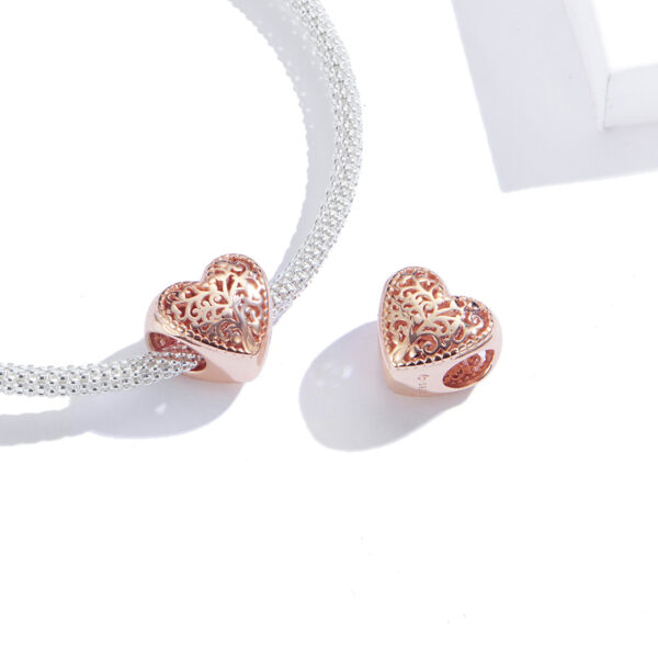 ΑΣΗΜΕΝΙΟ CHARM (925) Gold heart with tree heart