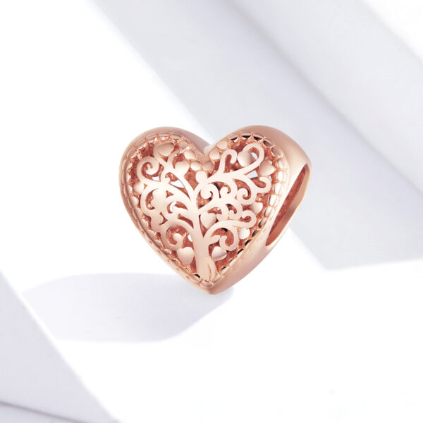 ΑΣΗΜΕΝΙΟ CHARM (925) Gold heart with tree heart