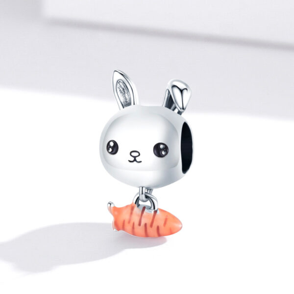 ΑΣΗΜΕΝΙΟ CHARM (925) Little Bunny with carrot