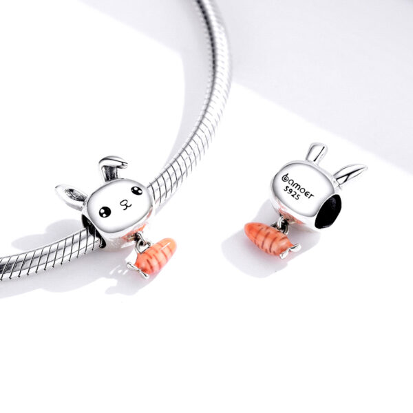 ΑΣΗΜΕΝΙΟ CHARM (925) Little Bunny with carrot