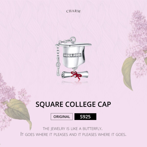 ΑΣΗΜΕΝΙΟ CHARM (925) Graduate Hat