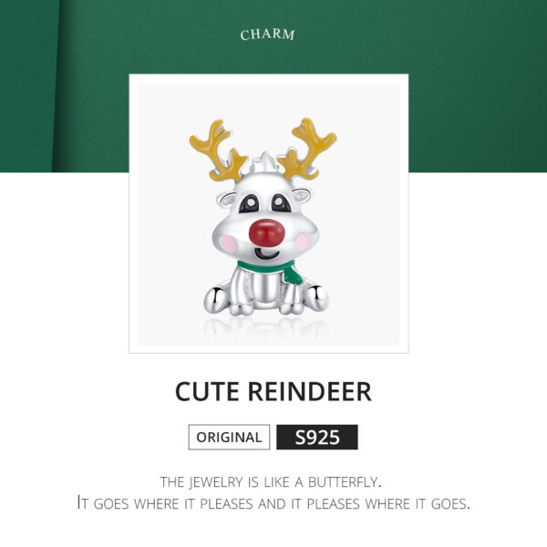 ΑΣΗΜΕΝΙΟ CHARM (925) Cute reindeer