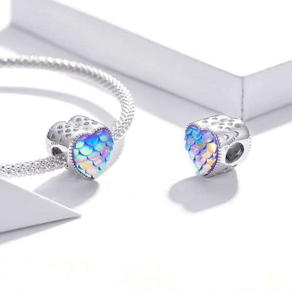 ΑΣΗΜΕΝΙΟ CHARM (925) Mermaid heart