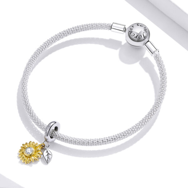 ΑΣΗΜΕΝΙΟ CHARM (925) Pendant gold flower