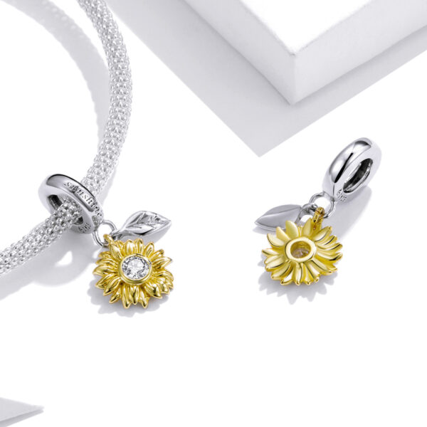 ΑΣΗΜΕΝΙΟ CHARM (925) Pendant gold flower