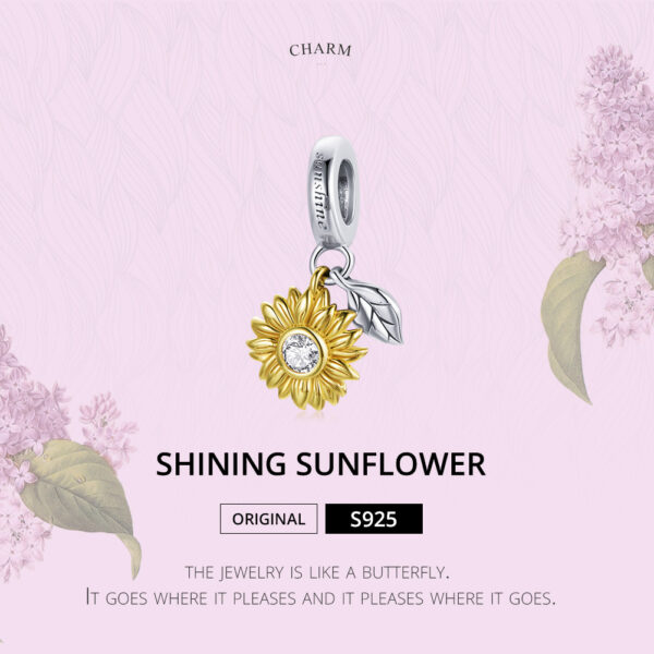 ΑΣΗΜΕΝΙΟ CHARM (925) Pendant gold flower