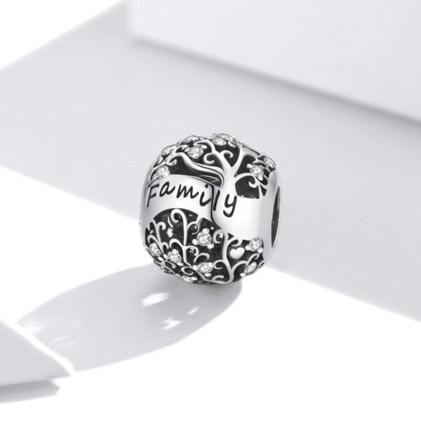 ΑΣΗΜΕΝΙΟ CHARM (925) Silver sphere family with tree