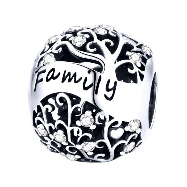 ΑΣΗΜΕΝΙΟ CHARM (925) Silver sphere family with tree