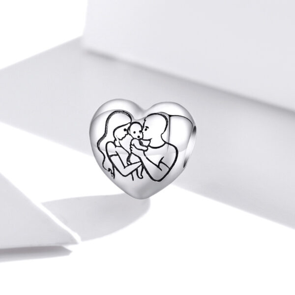 ΑΣΗΜΕΝΙΟ CHARM (925) Silver mom and dad with baby