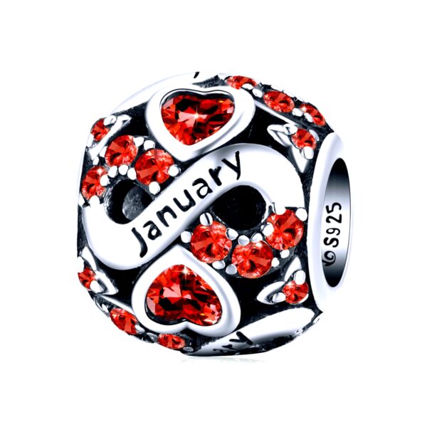 ΑΣΗΜΕΝΙΟ CHARM (925) Birth Sphere January