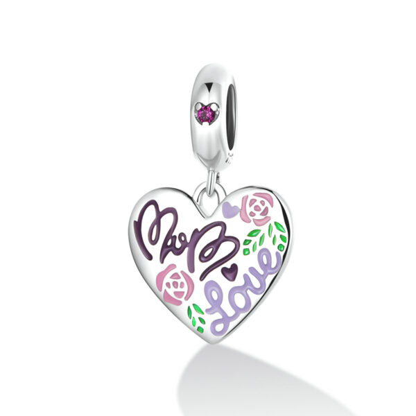 ΑΣΗΜΕΝΙΟ CHARM (925) Mom heart love