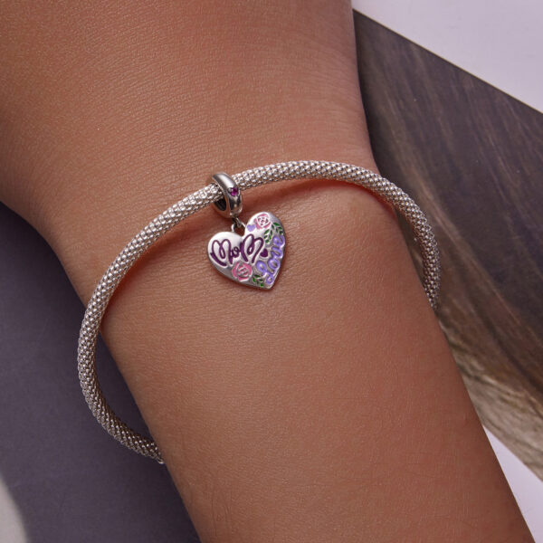 ΑΣΗΜΕΝΙΟ CHARM (925) Mom heart love