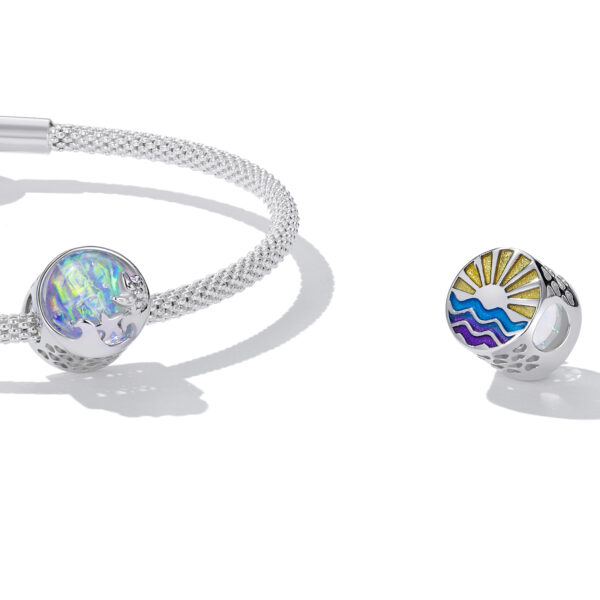 ΑΣΗΜΕΝΙΟ CHARM (925) Beach and waves charm