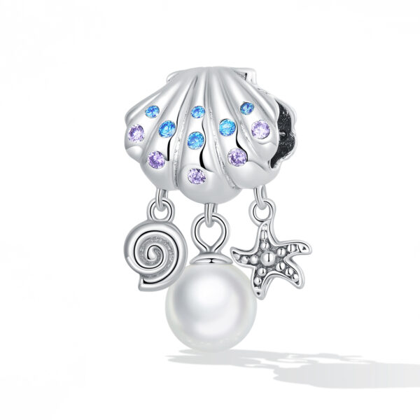 ΑΣΗΜΕΝΙΟ CHARM (925) Delicate shell charm