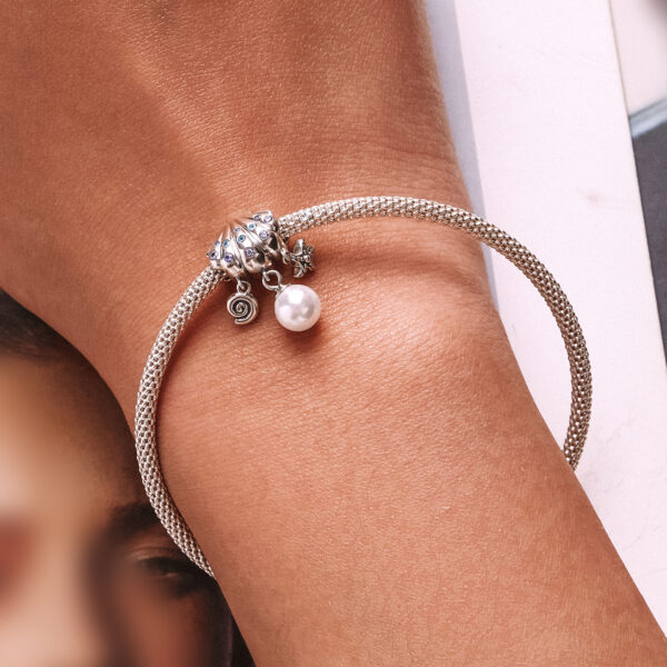 ΑΣΗΜΕΝΙΟ CHARM (925) Delicate shell charm