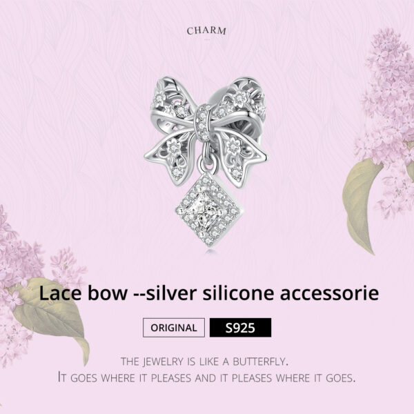 ΑΣΗΜΕΝΙΟ CHARM (925) Lace Bow