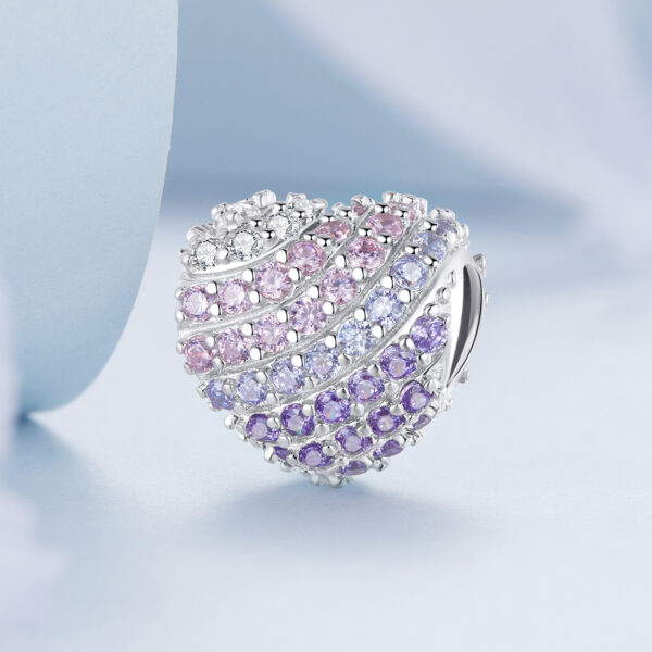 ΑΣΗΜΕΝΙΟ CHARM (925) Heart shaped bead