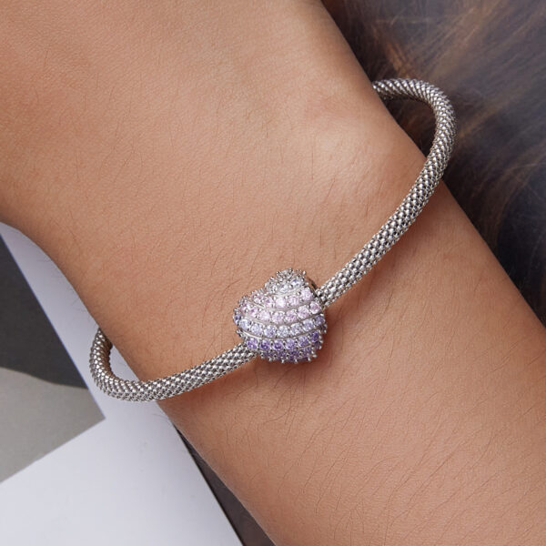 ΑΣΗΜΕΝΙΟ CHARM (925) Heart shaped bead