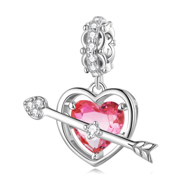 ΑΣΗΜΕΝΙΟ CHARM (925) Arrow and heart