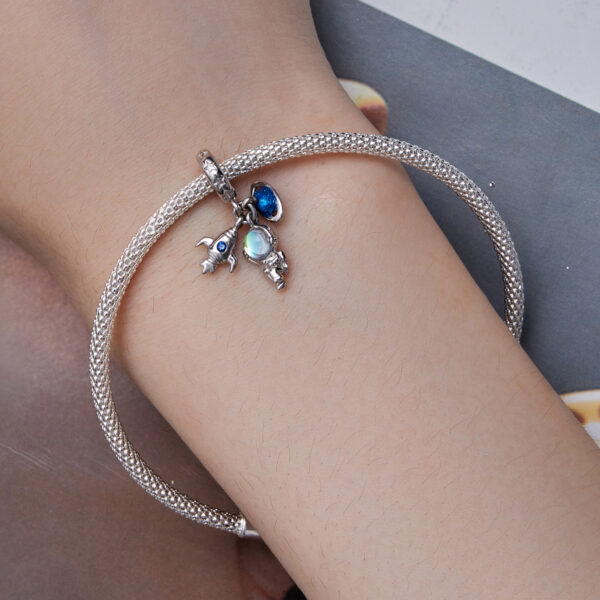 ΑΣΗΜΕΝΙΟ CHARM (925) Astronaut hanging bead