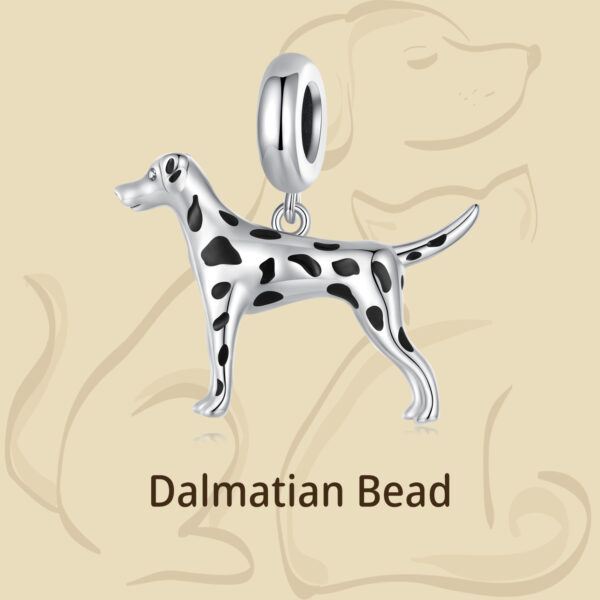 ΑΣΗΜΕΝΙΟ CHARM (925) Dalmatian Bead