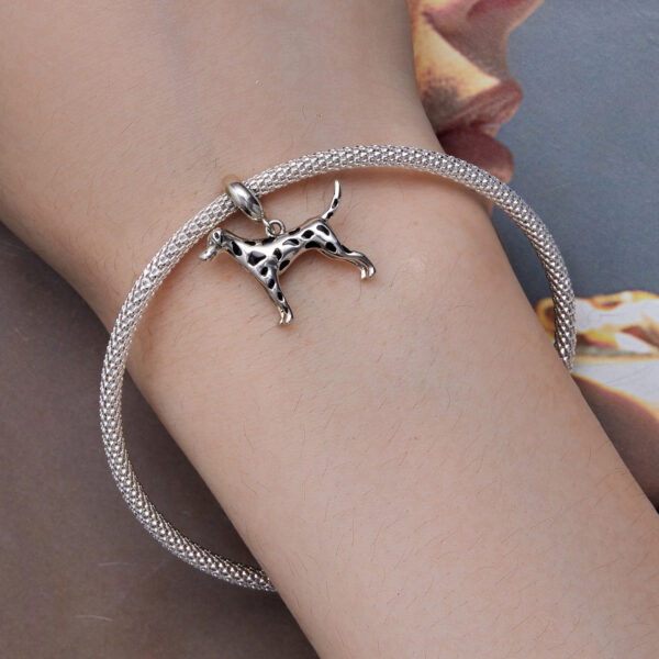 ΑΣΗΜΕΝΙΟ CHARM (925) Dalmatian Bead