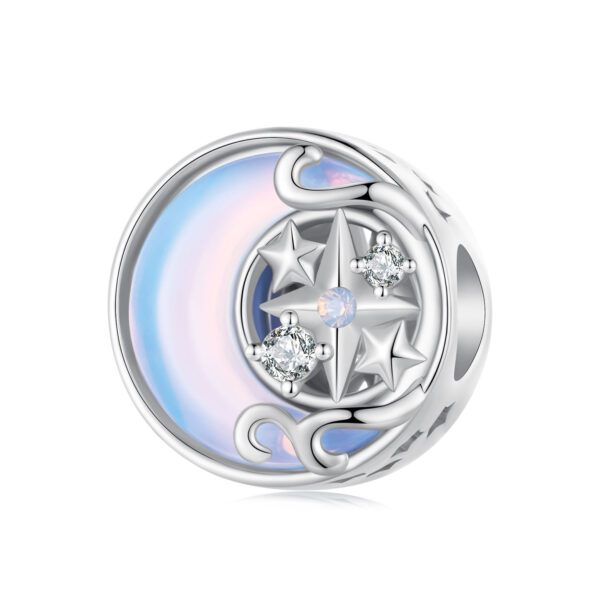 ΑΣΗΜΕΝΙΟ CHARM (925) Moon and stars