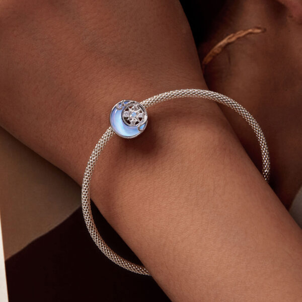 ΑΣΗΜΕΝΙΟ CHARM (925) Moon and stars