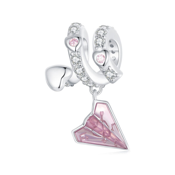 ΑΣΗΜΕΝΙΟ CHARM (925) Pink Love Arrow