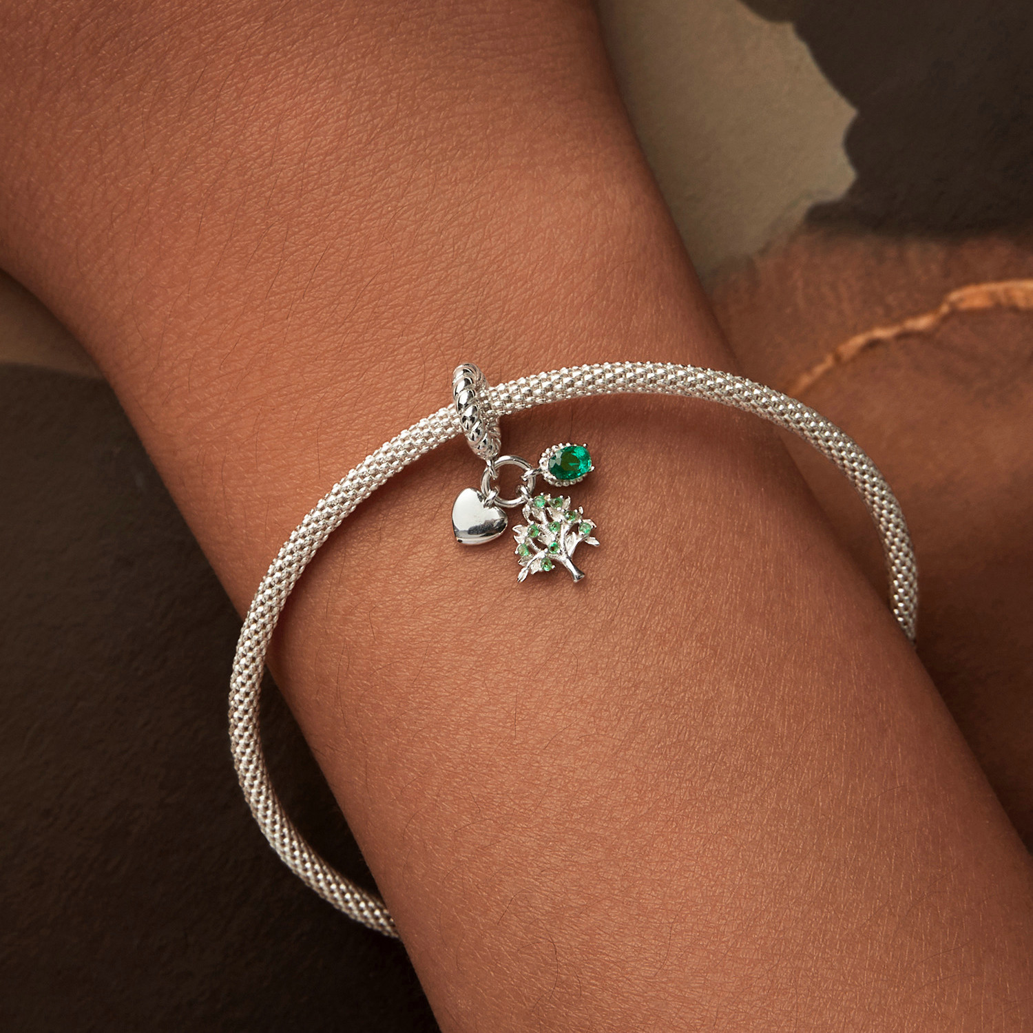 ΑΣΗΜΕΝΙΟ CHARM (925) Tree of life - Image 2