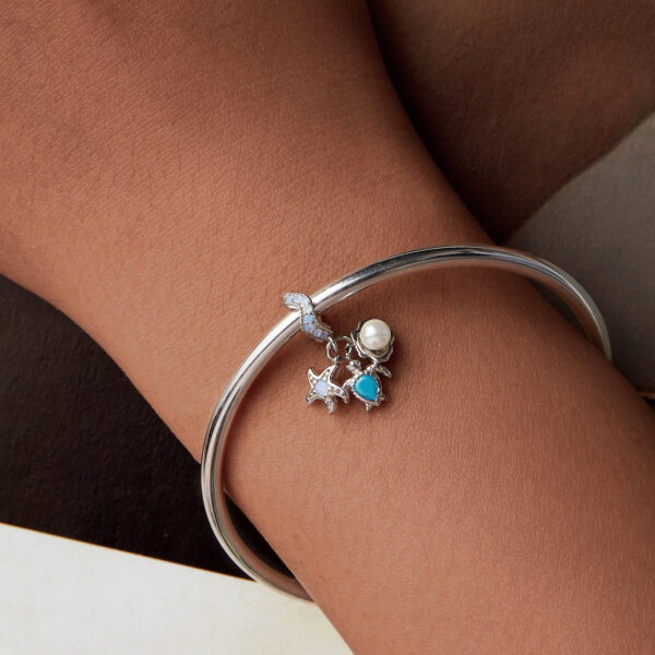 ΑΣΗΜΕΝΙΟ CHARM (925) Starfish tortoise and pearl