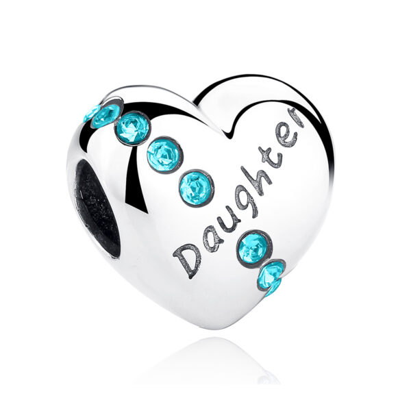 ΑΣΗΜΕΝΙΟ CHARM (925) Daughter Blue stones