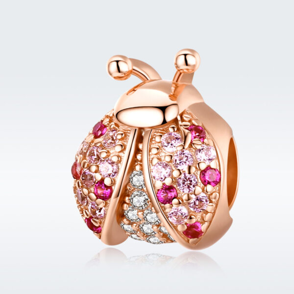 ΑΣΗΜΕΝΙΟ CHARM (925) Rose gold Ladybug