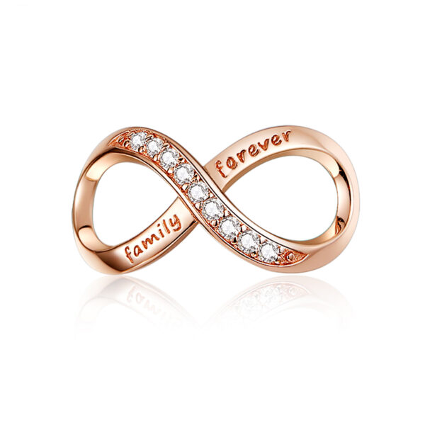ΑΣΗΜΕΝΙΟ CHARM (925) Infinity–Family forever